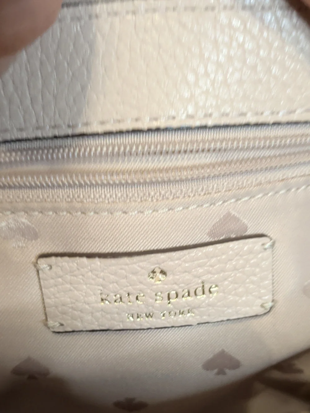 Kate Spade Leila Colorblock Pebbled Leather Flap Shoulder Bag - Light Sand